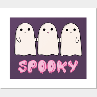 Spooky Ghost Friends Posters and Art